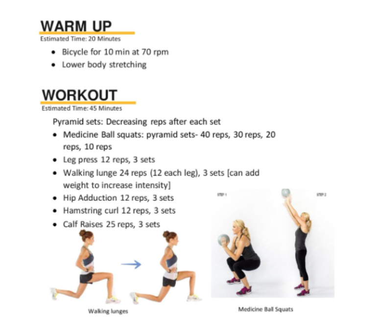 Workout of the Week - Legs & Core